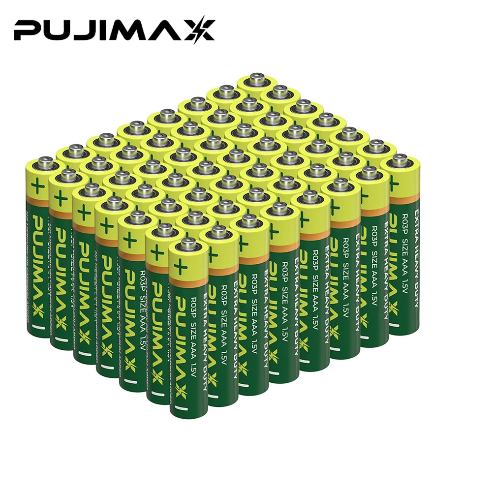 PUJIMAX Carbon Zinc Heavy Duty Batteries for Remote Controls
