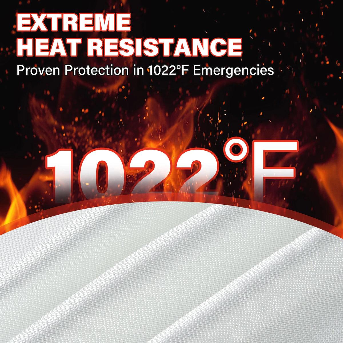 Vehicle Fire Suppression Blanket With Carry Bag for Emergency Safety