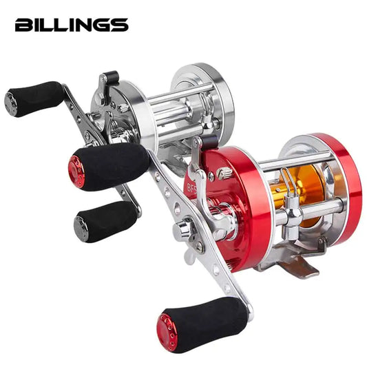 Billings Trolling Drum Fishing Reel With Aluminum Spool