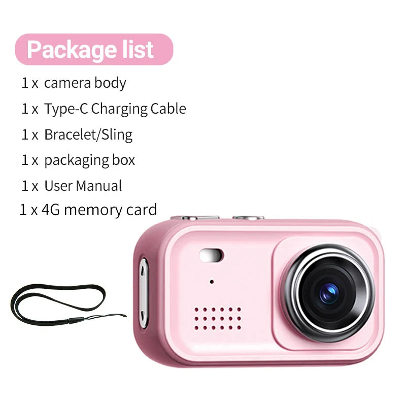 Portable 1080P Vlogging Camera With Viewing Screen