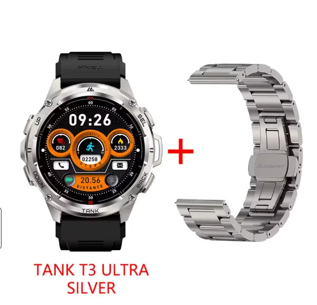 KOSPET TANK T3 Ultra GPS Rugged Smartwatch With Fitness Tracking