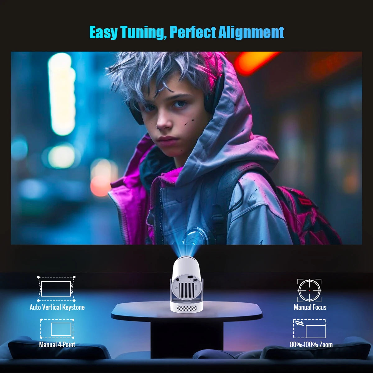 Magcubic HY300 Pro Plus 8K Android Projector With Voice Control