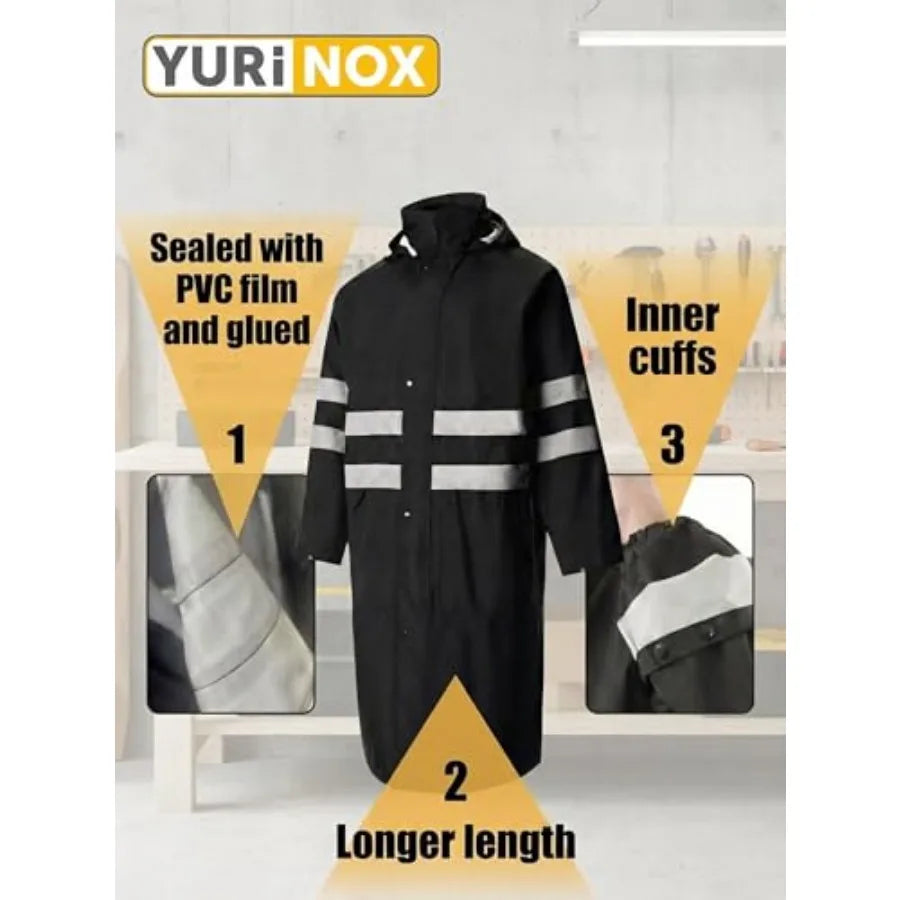 Waterproof Hooded Emergency Raincoat Poncho for Men and Women