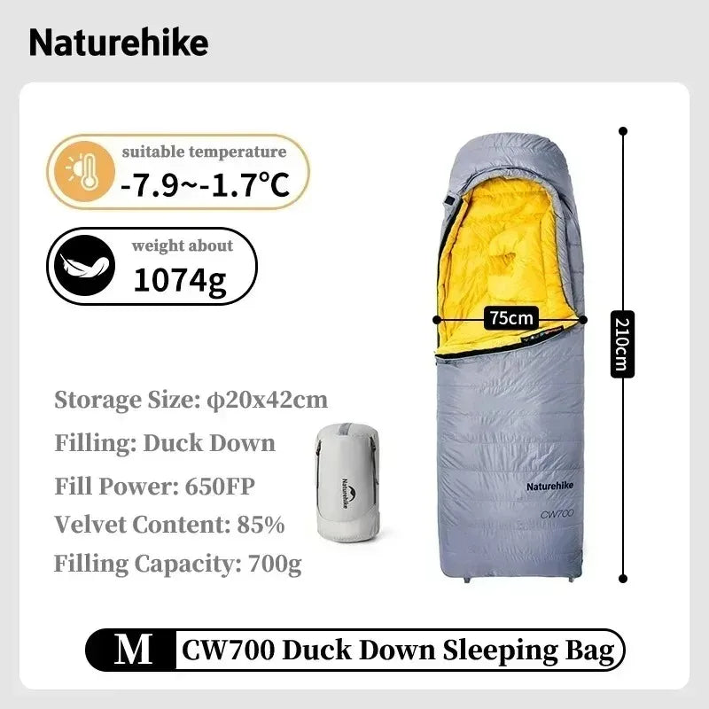 Naturehike Ultralight Duck Down Sleeping Bag For Camping