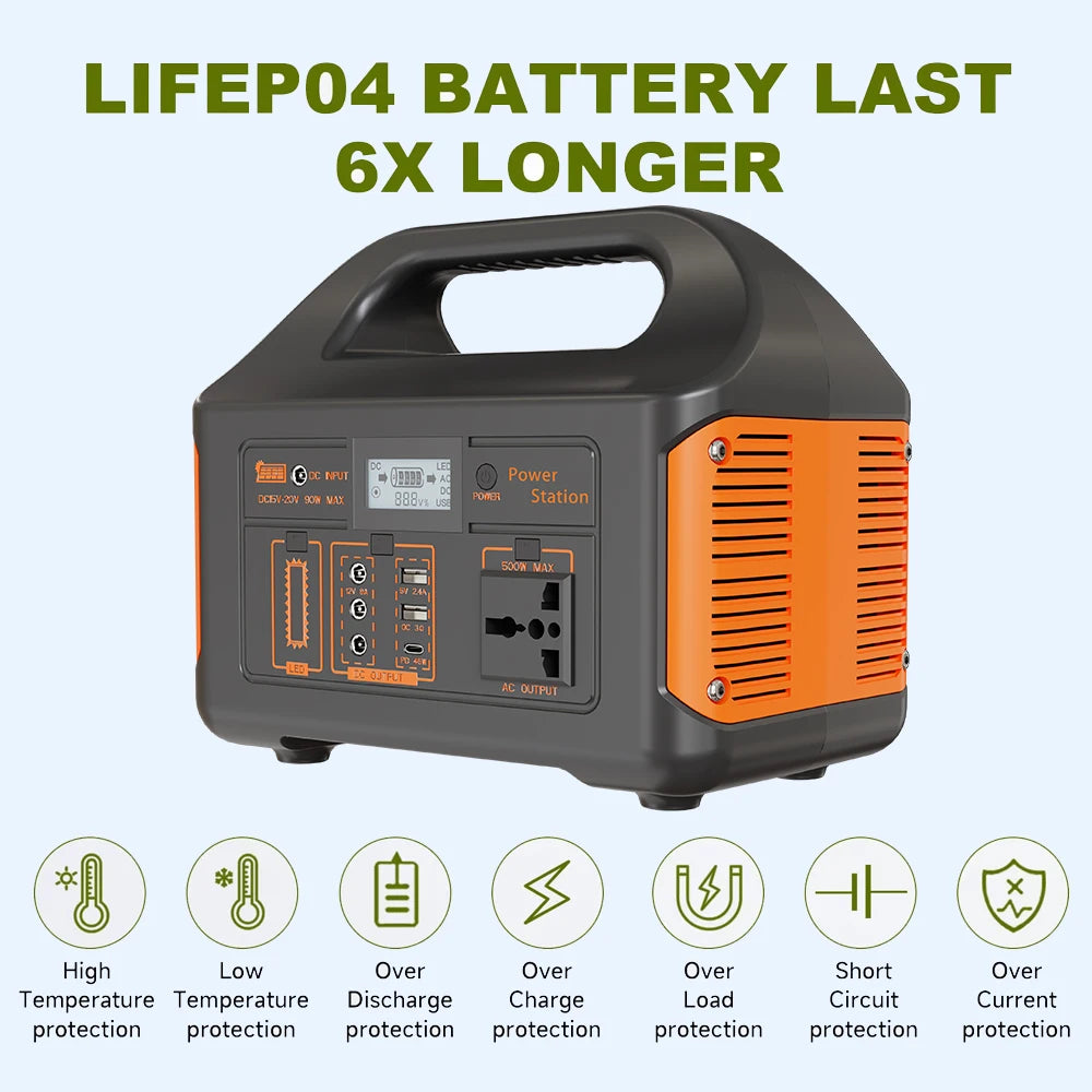 GaiaRay Portable Power Station With LED Light