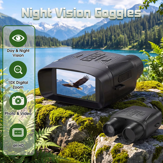 Infrared Night Vision Binoculars With 4K Video Recording