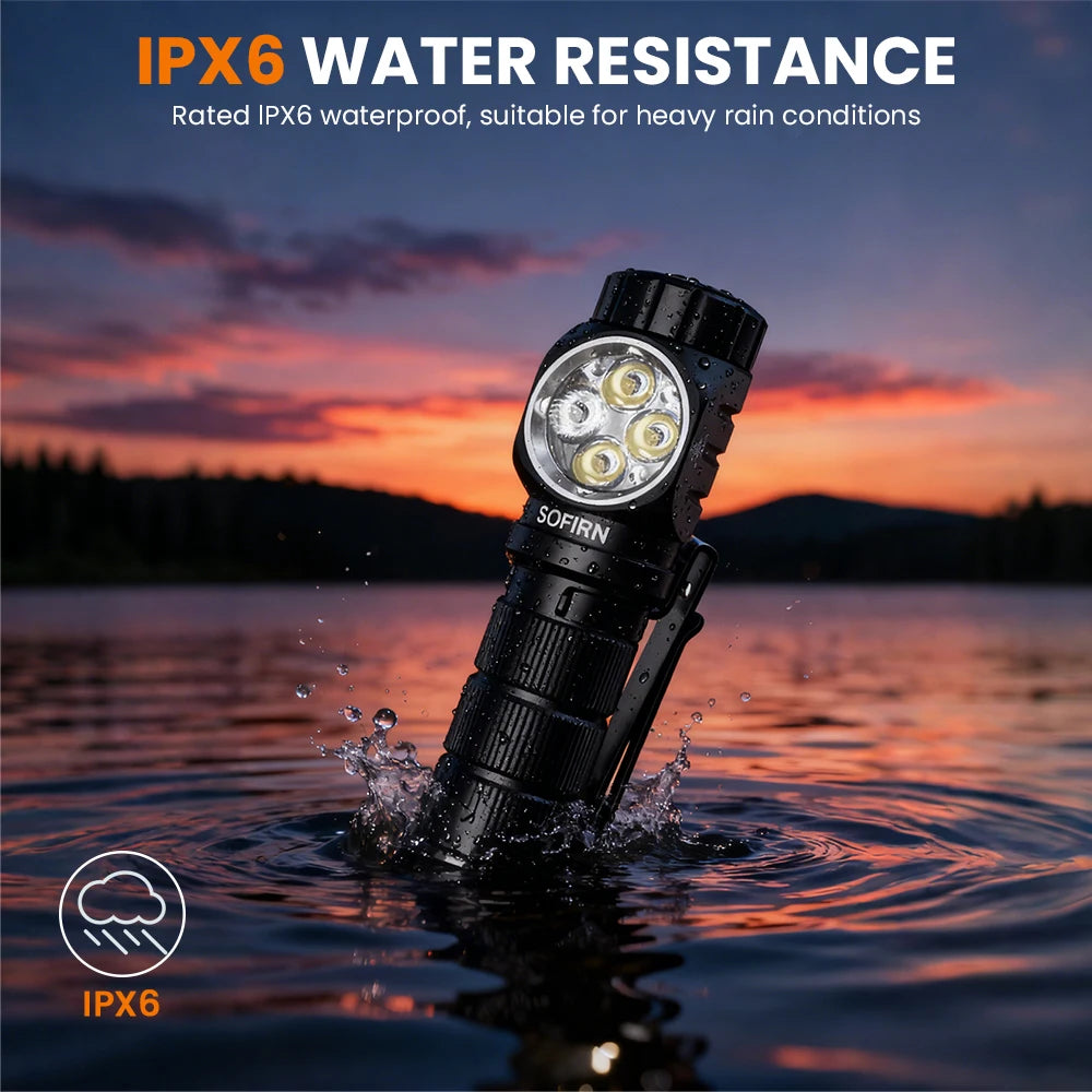 Sofirn HS43 Rechargeable LED Headlamp With Red Light