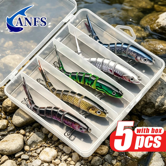 ANFS Multi Joint Fishing Lure Kit For Freshwater And Saltwater