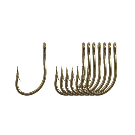 Forged Ringed Saltwater Fishing Hook With Strong Wire Pack of Eight