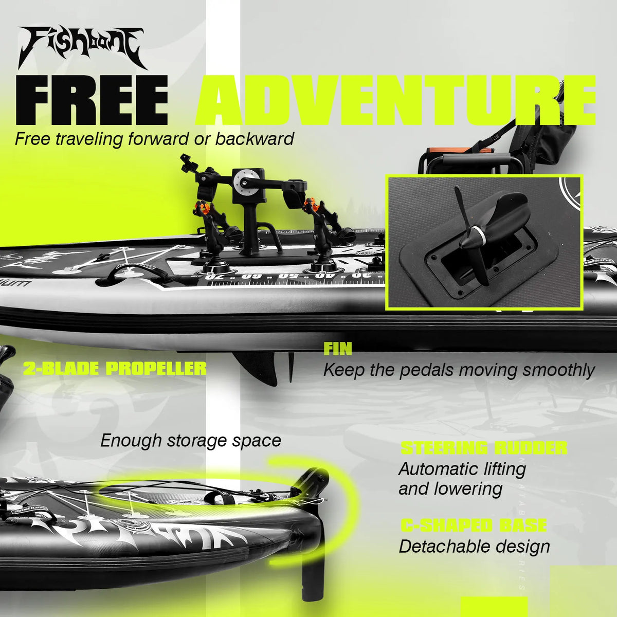 Spatium Pedal Drive Sit On Top Fishing Kayak