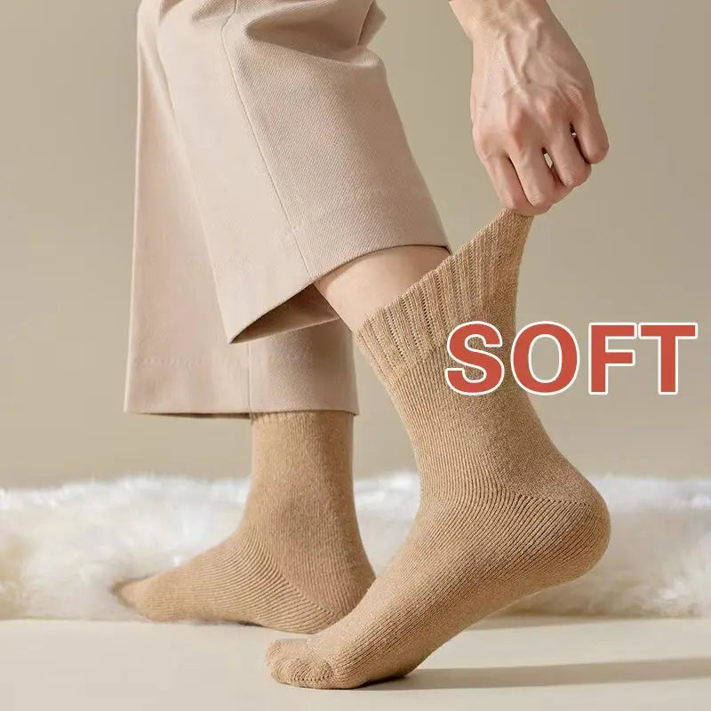 Unisex Winter Warm Wool Blend Crew Socks