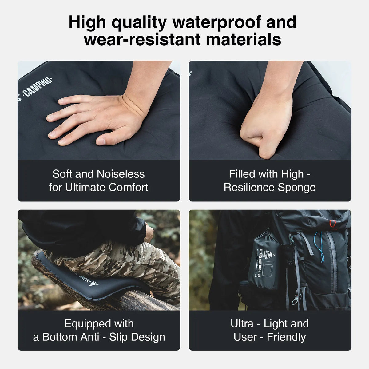 OneTigris Inflatable Seat Cushion for Camping and Travel
