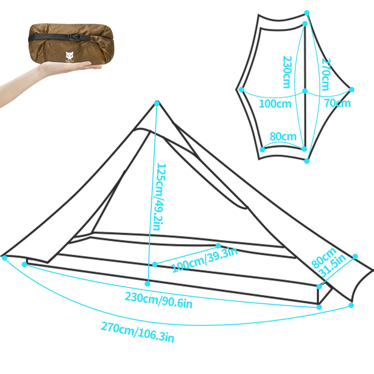 Night Cat Ultralight Backpacking Tent