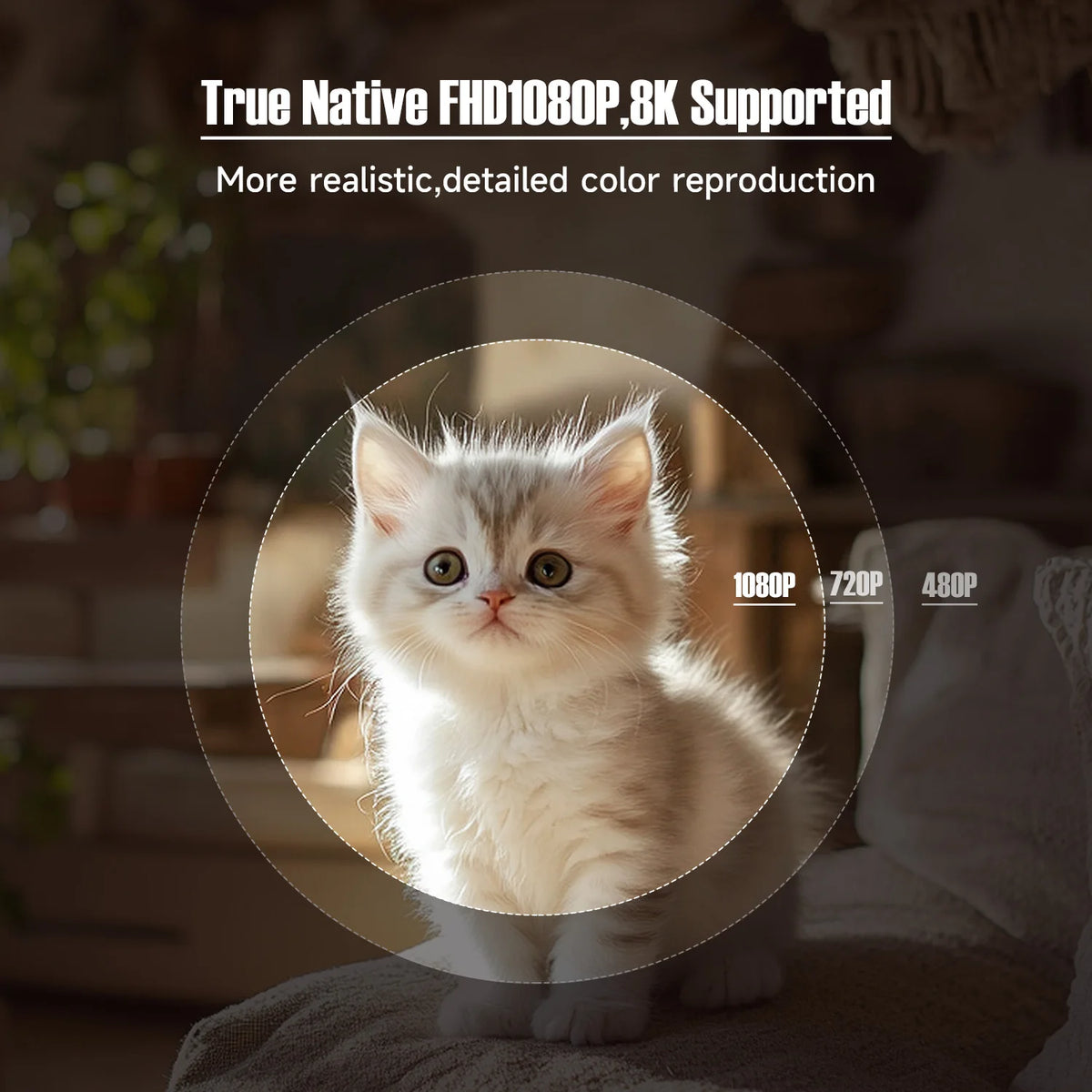 Magcubic 1080P 650 ANSI Android Projector With Auto Keystone Correction