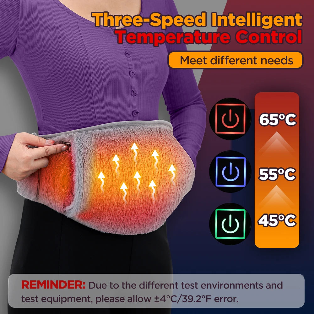 Hailicare Graphene USB Rechargeable Heated Abdominal Belt