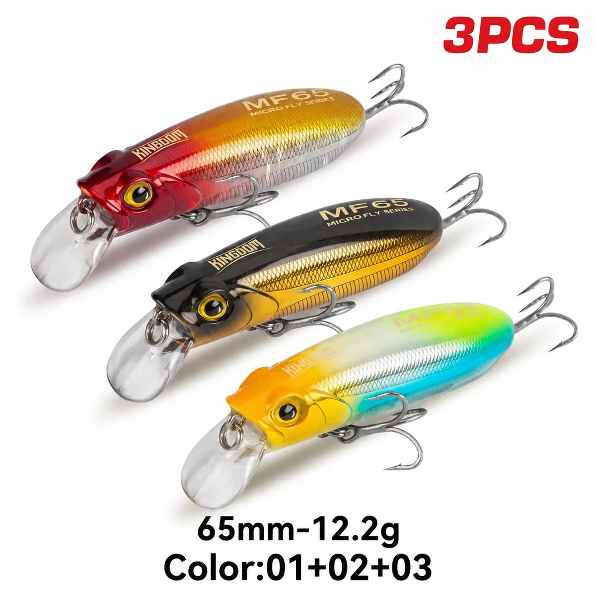 Kingdom Sinking and Floating Minnow Fishing Lures for Bass