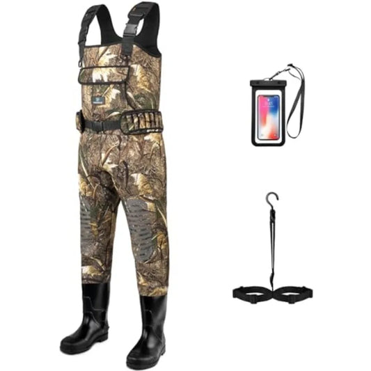Waterproof Neoprene Chest Waders With Boots For Fishing And Hunting