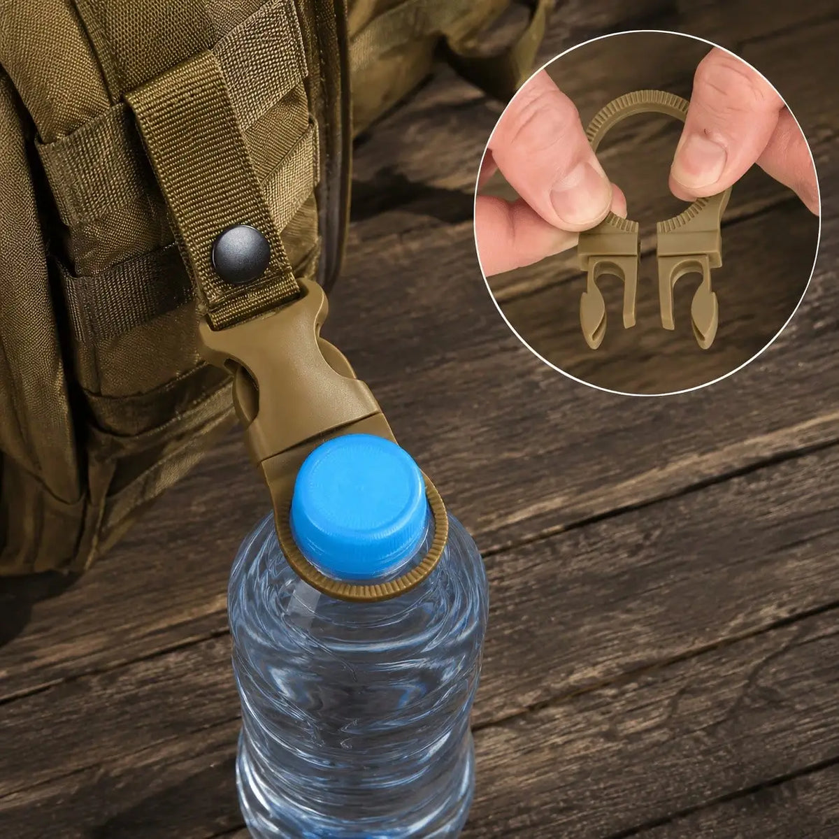 Outdoor Nylon Water Bottle Carabiner Hook Set