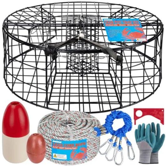 Heavy Duty Pacific Crab Trap Pot With Three Tunnels