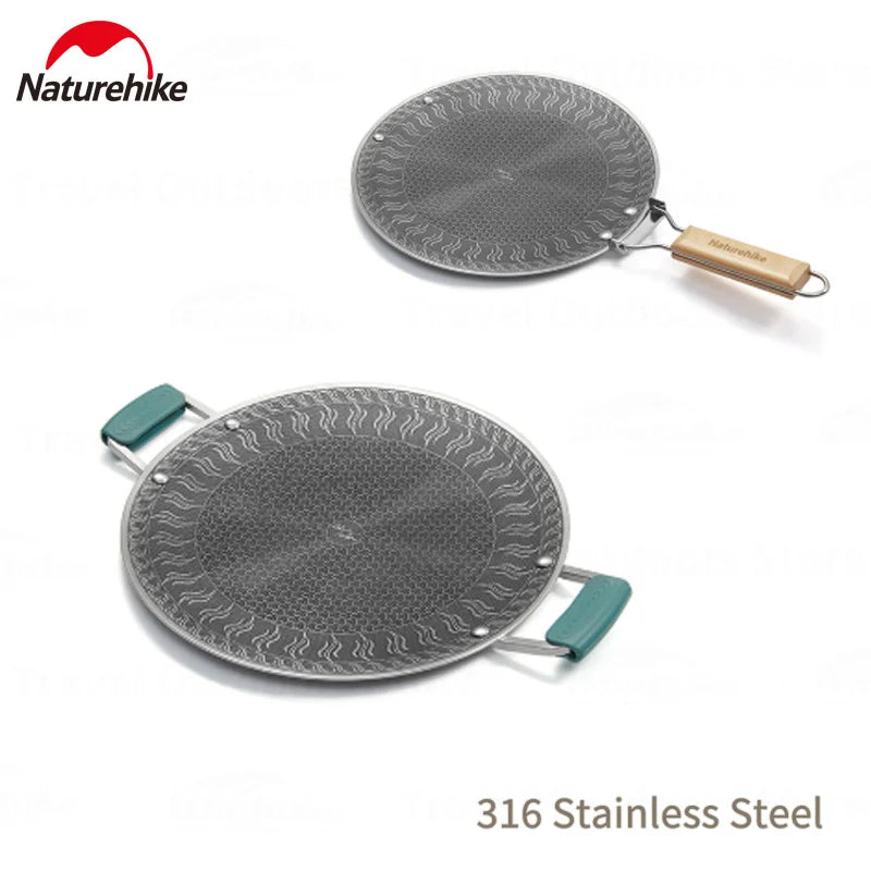 Naturehike Stainless Steel Honeycomb Camping Grill Pan With Handle