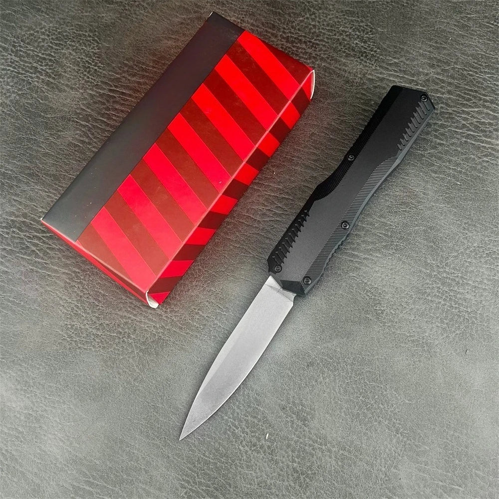 DIY T6 Aluminum Handle D2 Knife Outdoor EDC Camping Tool