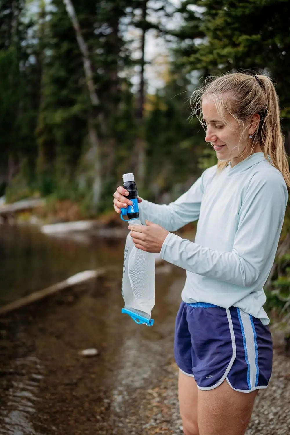 Portable Squeeze Water Filtration System for Outdoor Adventures