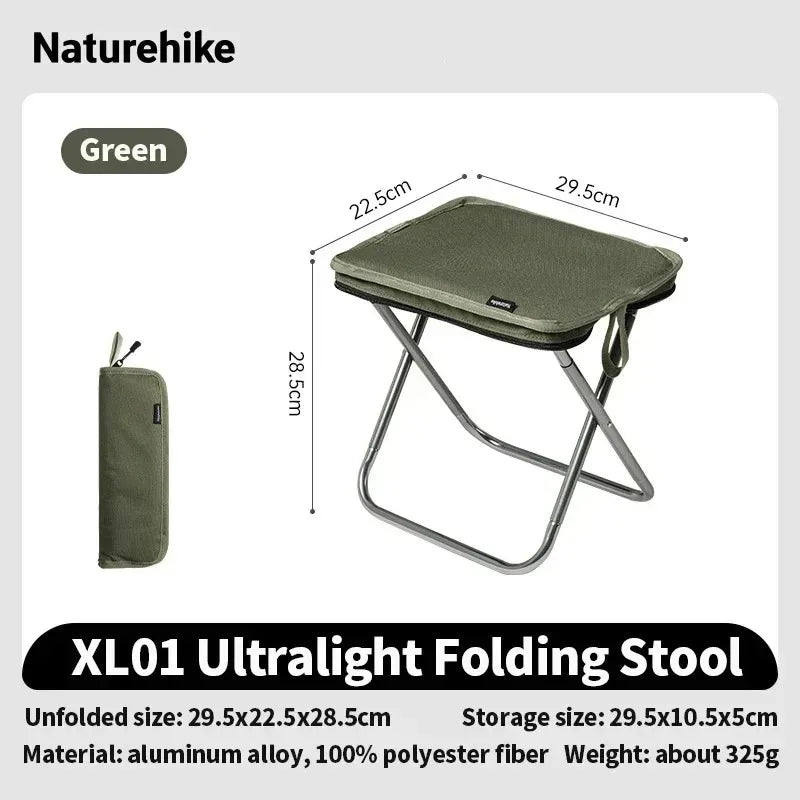 Naturehike Foldable Portable Aluminum Seat Stool