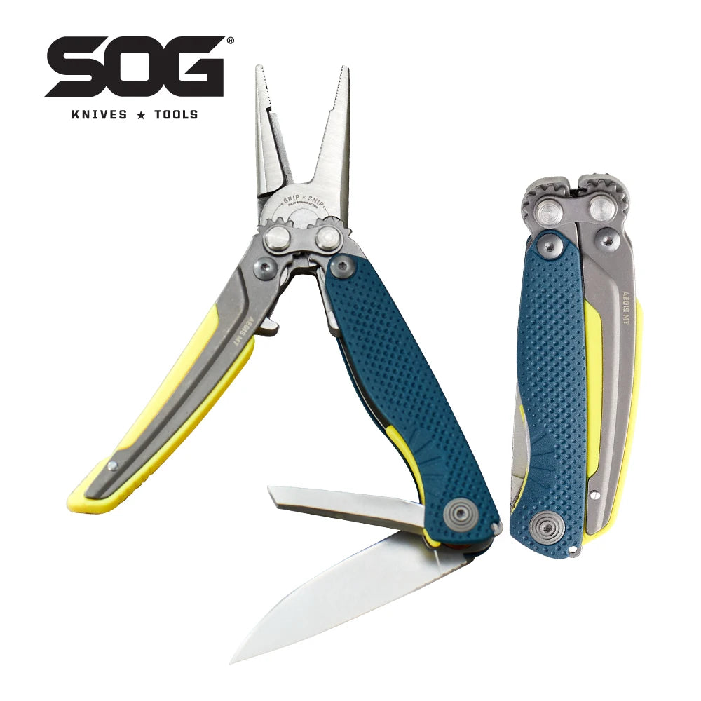 SOG Aegis Multifunctional Pocket Multitool for Outdoor Use