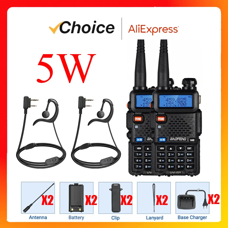 BAOFENG Dual Band Long Range Two Way Radio