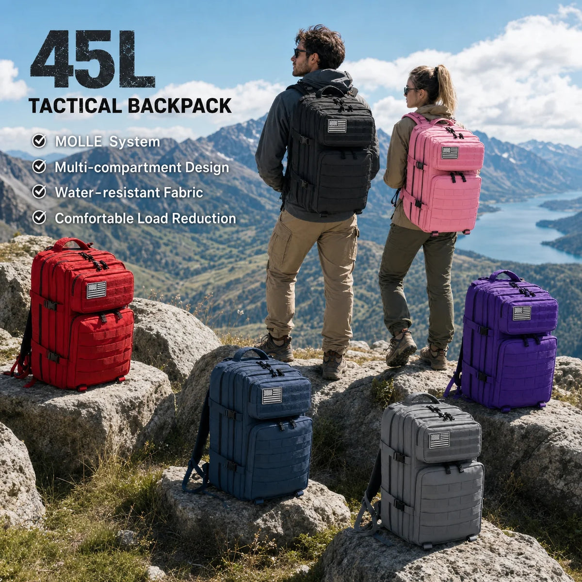 ReFire Gear Tactical Backpack With Molle Storage Pockets
