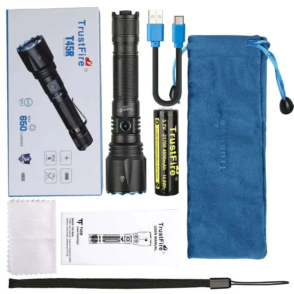 TrustFire T45R LEP Tactical Flashlight With Pressure Switch