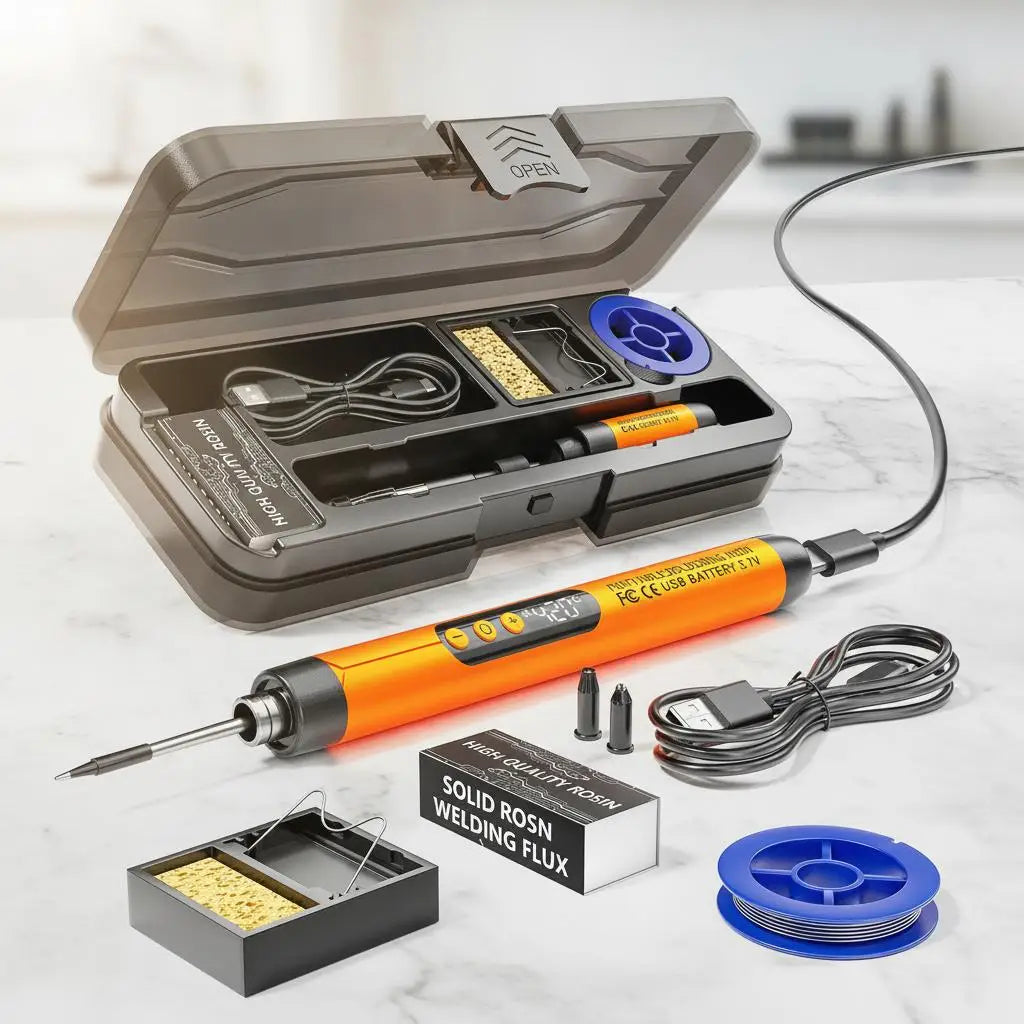 USB Rechargeable Cordless Soldering Iron With Adjustable Temperature Control