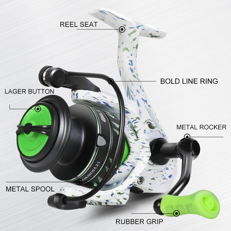 Billings Professional Spinning Fishing Reel With Heavy Metal Spool