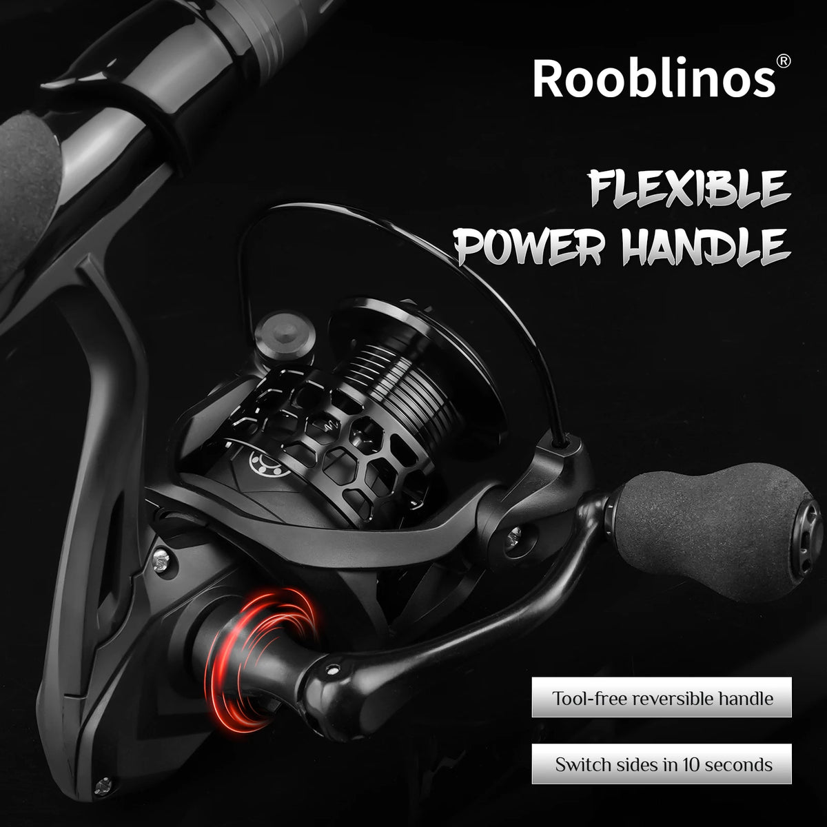 Rooblinos Metal Spinning Reel For Freshwater And Saltwater
