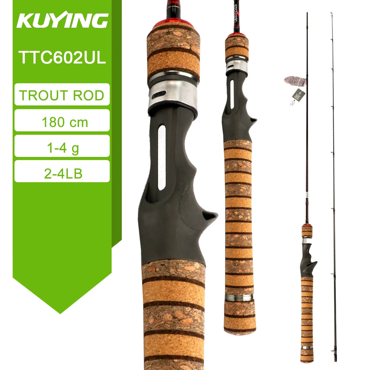 KUYING TETON Carbon Spinning and Casting Fishing Rod