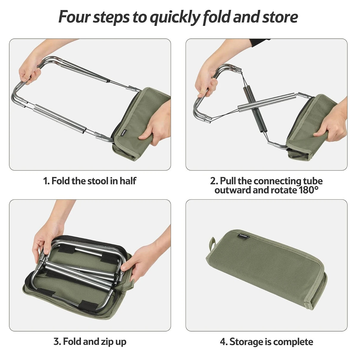 Naturehike Foldable Portable Aluminum Seat Stool