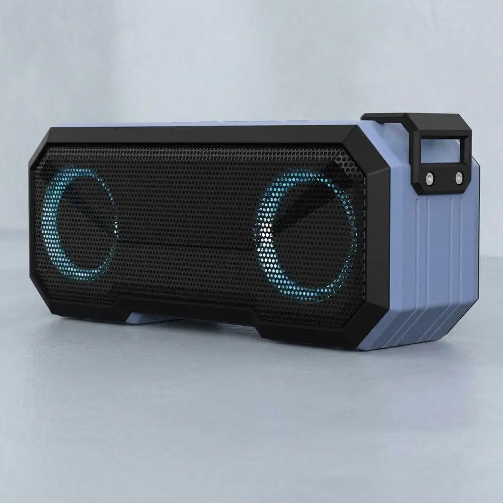 STONEGO Waterproof Bluetooth Speaker With LED Light And Stereo Bass