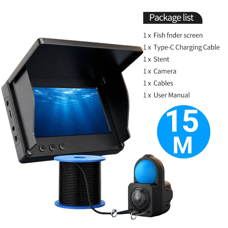 AOERWEI HD Underwater Fishing Camera Fish Finder With Night Vision