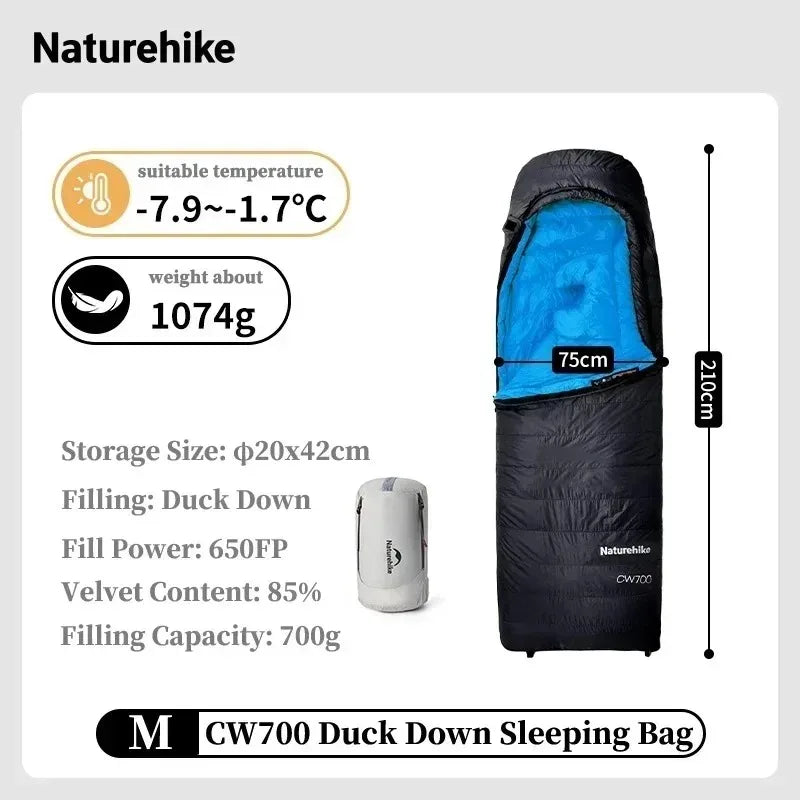 Naturehike Ultralight Duck Down Sleeping Bag For Camping