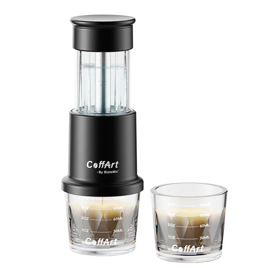 BioloMix Portable Manual Espresso Coffee Maker For Ground And Capsules
