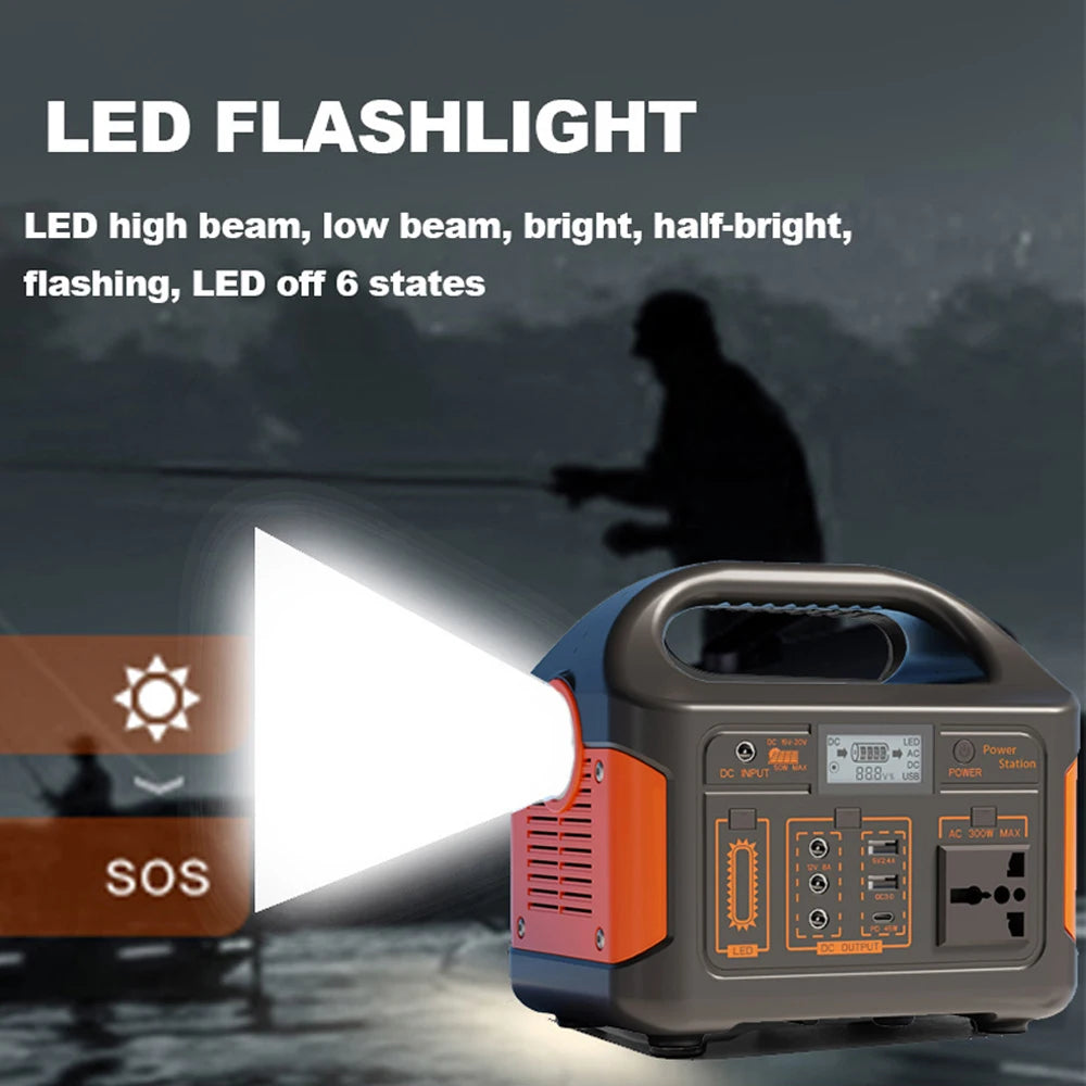 GaiaRay Portable Power Station With LED Light