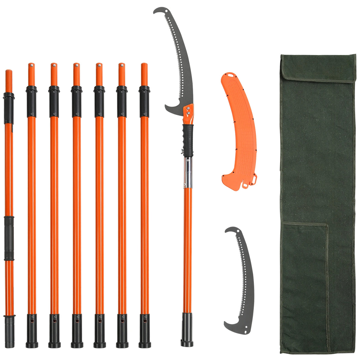 SucceBuy Extendable Manual Pole Saw for Tree Trimming