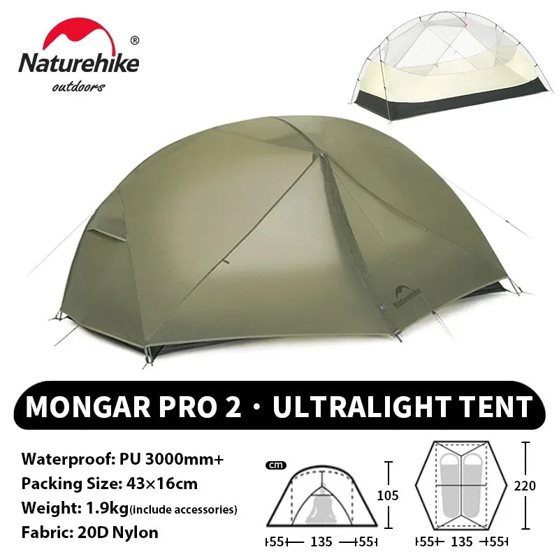 Naturehike Mongar PRO Ultralight Waterproof Camping Tent