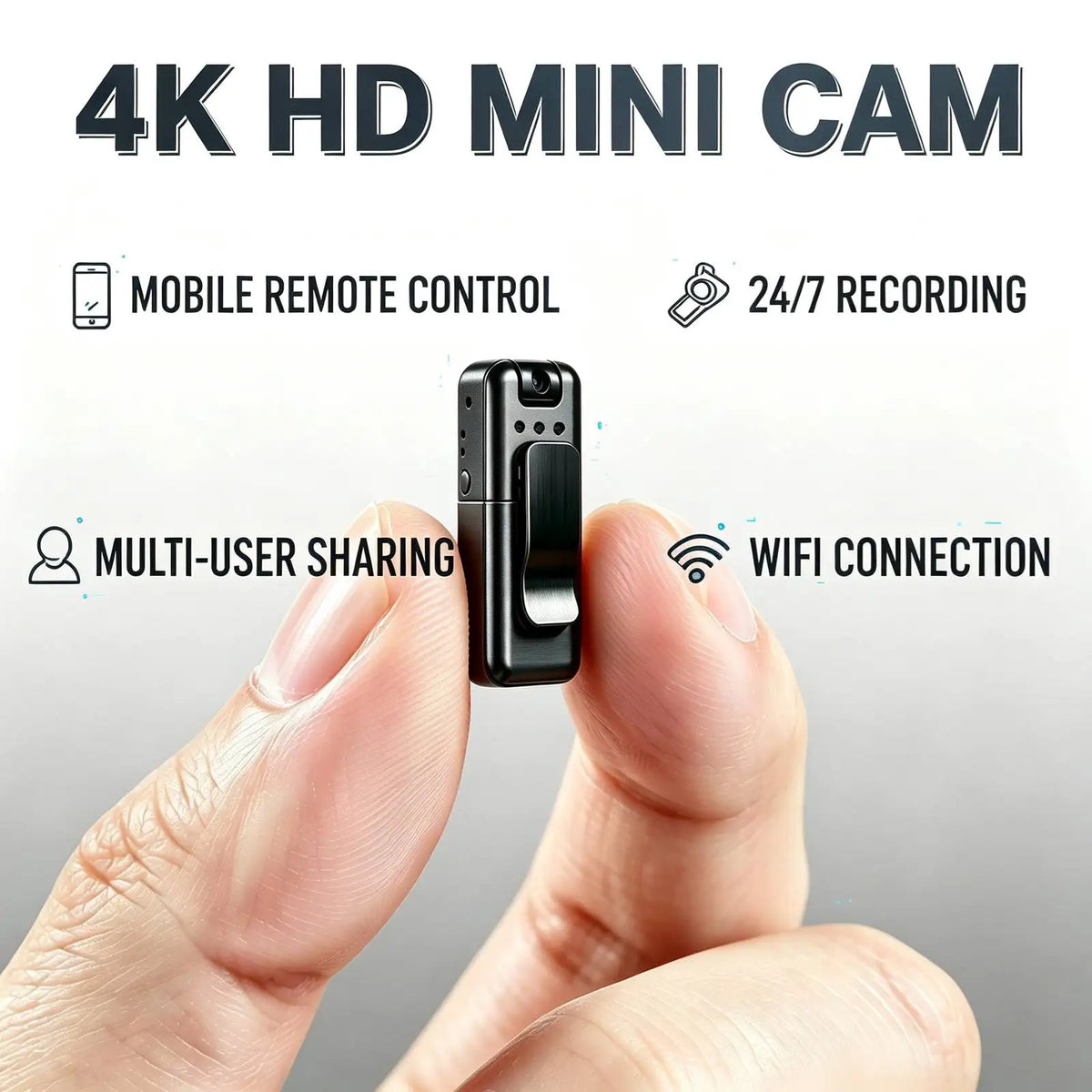 Portable 1080P Mini Body Camera With Night Vision