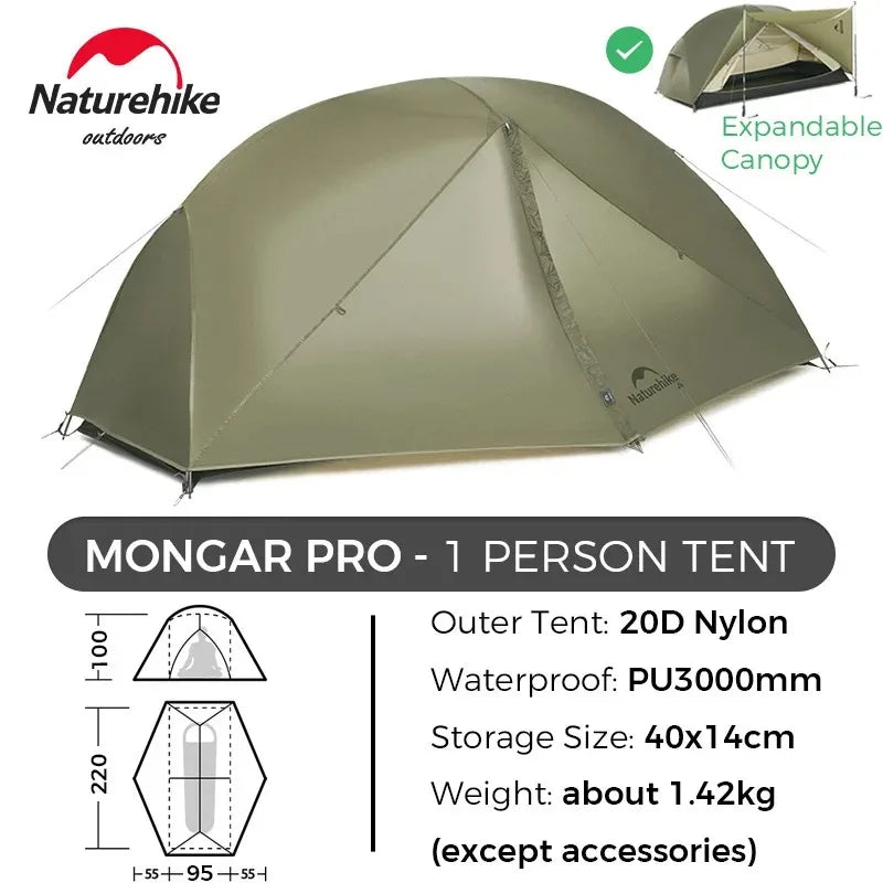 Naturehike Mongar PRO Ultralight Waterproof Camping Tent