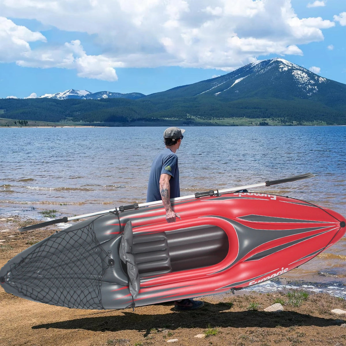 HHSJZWCY Portable Inflatable Fishing Kayak