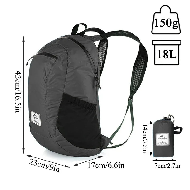 Naturehike Lightweight Foldable Waterproof Hiking Backpack