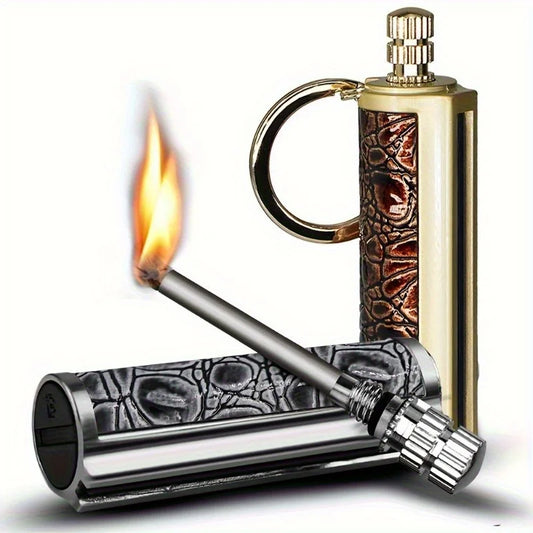 TopFlames Metal Flint Lighter Reusable Portable Camping Fire Starter