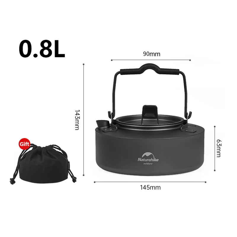Naturehike Titanium Camping Kettle for Outdoor Cooking