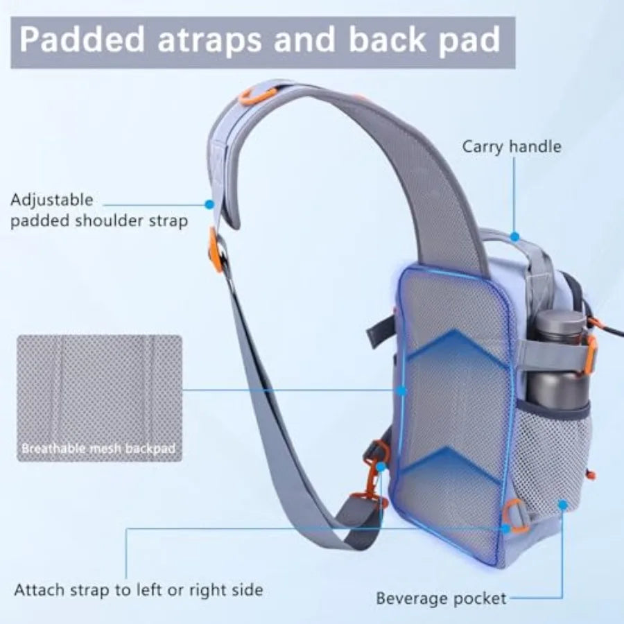 Lightweight Fishing Tackle Backpack With Two Detachable Storage Boxes